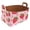 Multicolor 4, variant on Cactus Print Storage Basket Collapsible Storage Bin, PU Foldable Basket Convenient Box Storage Organizer with Handles for Shelves Office Bedroom Closet Nursery Toys Laundry