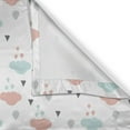 thumbnail image 5 of Ambesonne Pastel Grommet Curtain, Clouds Raindrops Winter, 50" x 120", Pale Blue Blush Grey, 5 of 6