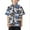 Brown, variant on Toddler Boys Summer Beach Shirt Tropical Print Short Sleeve Button-Down Shirt Tops