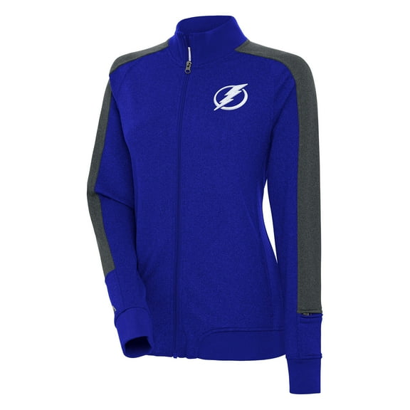Women's Antigua  Royal Tampa Bay Lightning Strike Full-Zip Track Jacket