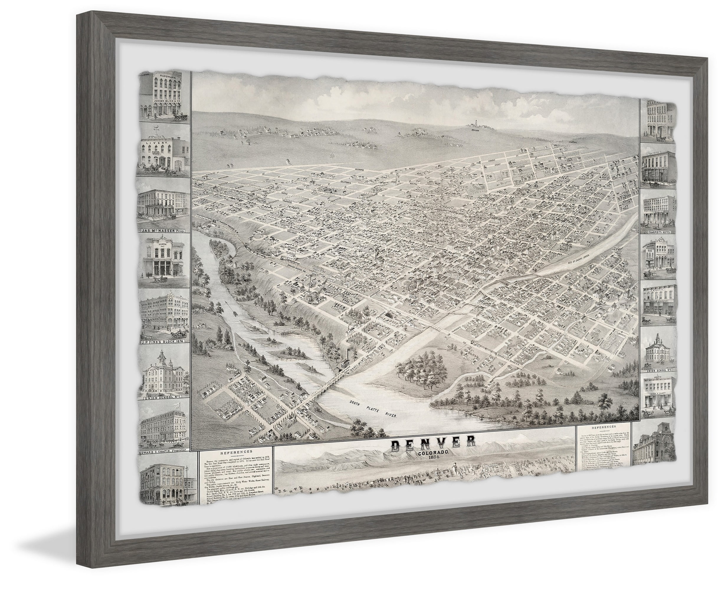 Marmont Hill Must See in Denver Framed Wall Art, 12" x 18"