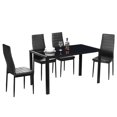 thumbnail image 6 of IVV Rectangular Glass Dining Room Table, 52.76"L x 27.56"W x 29.53"H, Black, 6 of 6