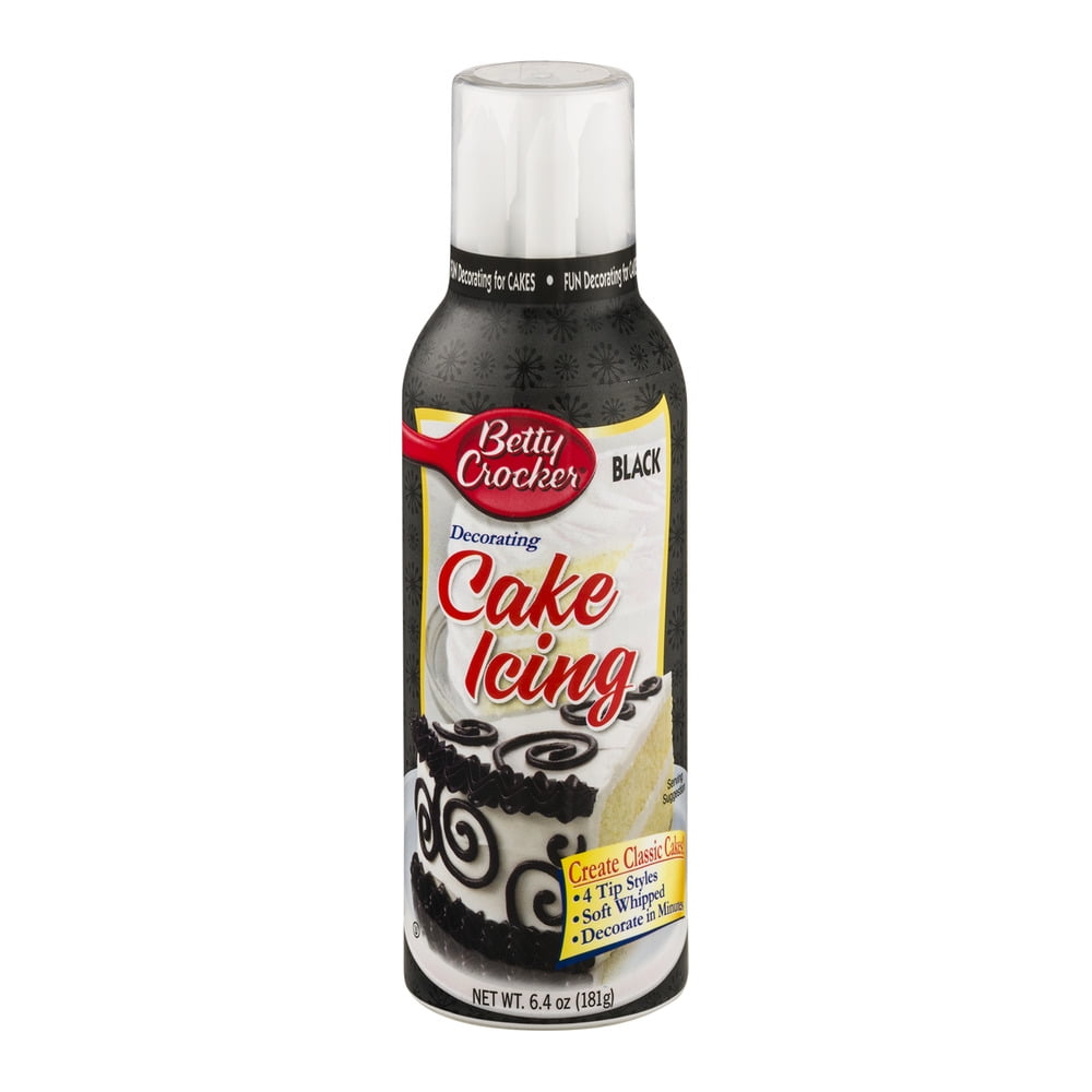 Betty Crocker Decorating Cake Icing Black, 6.4 OZ - Walmart.com