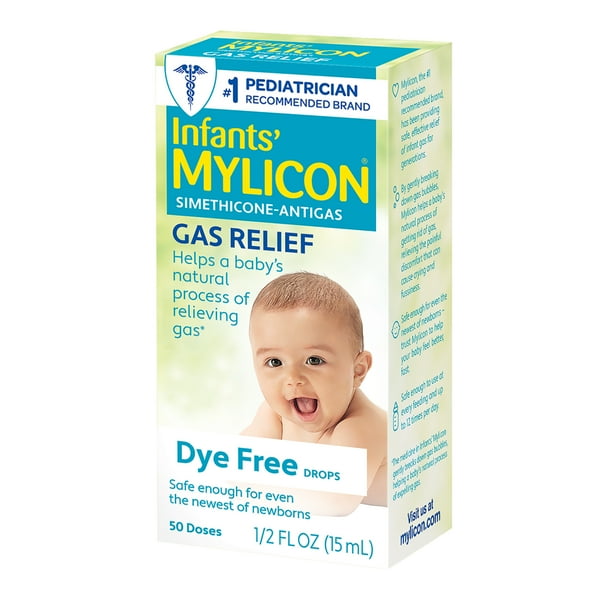 Mylicon Infant Drops AntiGas Relief Dye Free formula, 0.5 Fluid Ounce