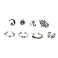 thumbnail image 3 of 4x8 Uds. Pendientes de tuerca antiguos surtidos para mujer, joyería Tribal 5 piezas, 3 of 8
