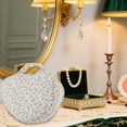 thumbnail image 6 of Unique Bargains Heart-shaped Floral Print Makeup Bag for Travel Pink Polyester, 6 of 6