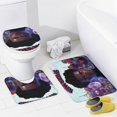 thumbnail image 4 of Spider-Man A través del Spider-Verso-theme 4-Piece Shower Curtain Set with Rugs, Waterproof Bathroom Decor Set Includes Bath Mat, U-Shaped Rug, Toilet Lid Cover and Curtain with Hooks, 4 of 6