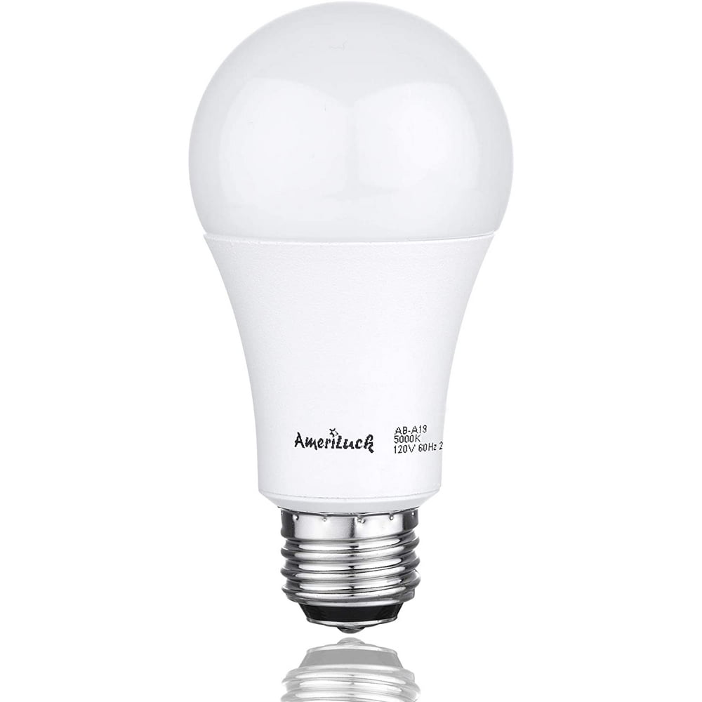 3Way LED A19 Light Bulb 5075100W Equivalent 5000K Daylight (4 Pack