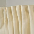 thumbnail image 5 of 3S Brother's Home Decorative Cream Curtains Extra Wide Extra Long Luxury Colors Linen Look Custom Made 5-25 Feet Made in Turkey Hang Back Tab ( 1 Panel ) Home Décor (52"Wx180"L), 5 of 6