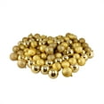 thumbnail image 2 of Northlight Shatterproof 3-Finish Christmas Ball Ornaments - 2.5" (60mm) - Vegas Gold  - 100ct, 2 of 3