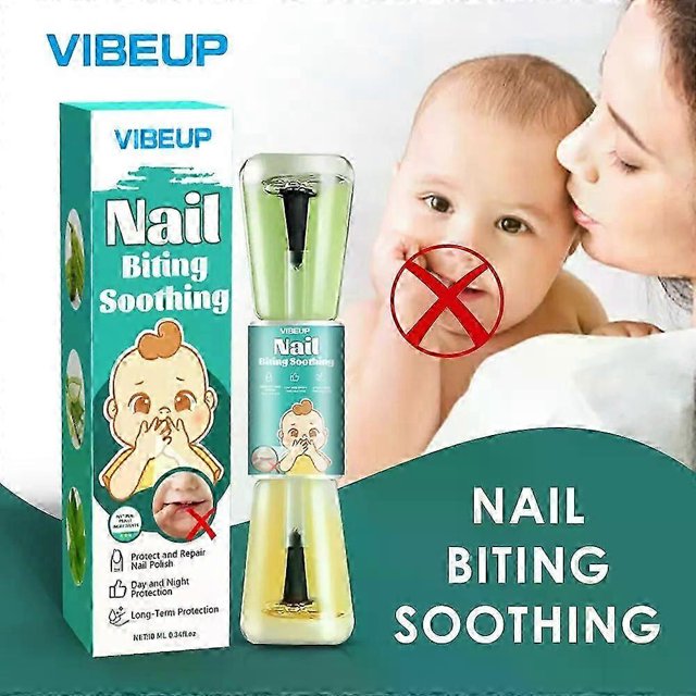 No Bite Nail Polish - Nail Biting Prevention - Plant Formula - Bitter Taste - Clear Liquid Nail Treatment