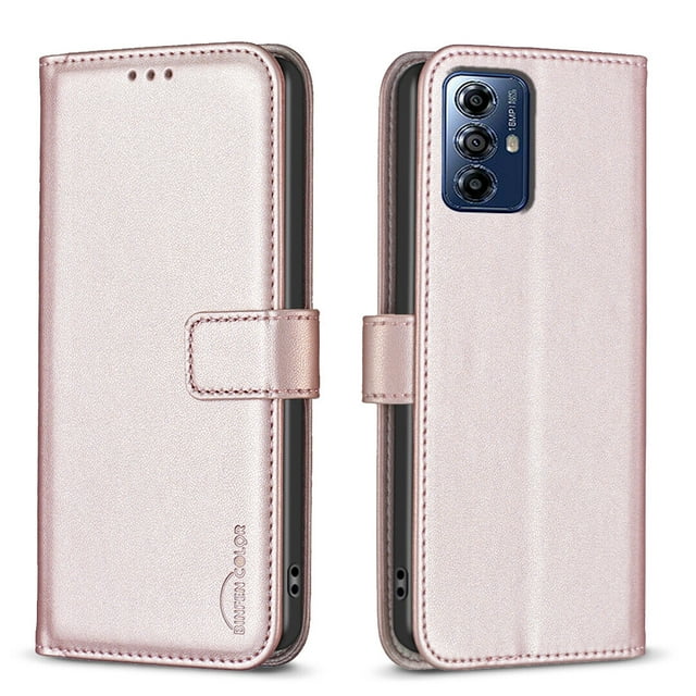 Compatible with Motorola Moto G Play 2024 Wallet Case with Card Slots Magnetic Closure Flip Folio Cover