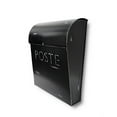 thumbnail image 3 of NACH French Euro Aged Wall Mounted Mailbox with Newspaper Holder, Rustic Black, 13.3 x 11.9 x 4.5 inch, 3 of 5