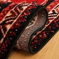 thumbnail image 5 of SAFAVIEH Vintage Hamadan Keighley Oriental Area Rug, Red/Black, 6'7" x 6'7" Square, 5 of 8