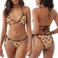 thumbnail image 3 of Fotbe Thanksgiving Turkey and Pumpkin Traje de Baño para Mujer de Dos Piezas – Bikini Sexy de Tirantes Tipo Halter con Diseño Triangular, 3 of 6