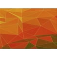 thumbnail image 1 of Ahgly Company Indoor Rectangle Patterned Neon Orange Area Rugs, 3' x 5', 1 of 6