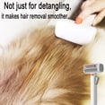 thumbnail image 5 of 2-in-1 Pet Grooming Comb, Self-Cleaning Dematting & Deshedding Brush for Dogs & Cats, Undercoat Rake for Long & Short Hair, 5 of 9