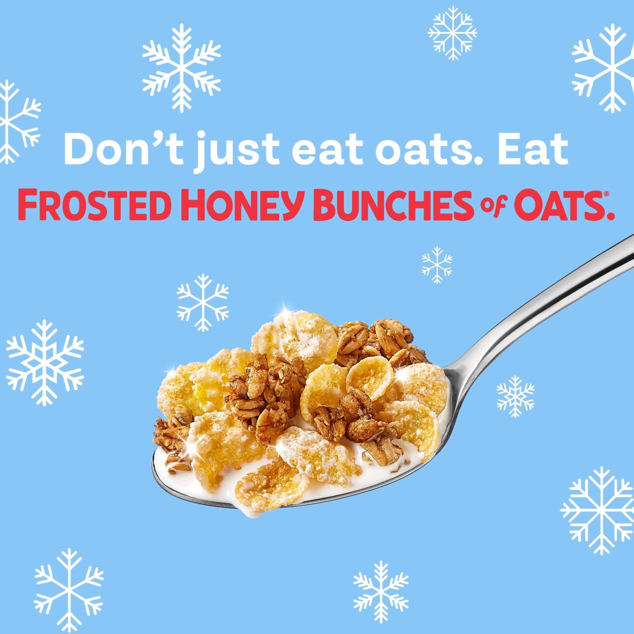 Post Honey Bunches of Oats Frosted Bunches Limited Edition Cereal, Crunchy 15.2 oz Box