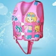 thumbnail image 2 of Huowey Toddler Swimsuit Swim Vest Cute Cartoon Animal Print Buoyancy Life Jacket Training Athletic Lightweight Clothing Beach Swimwear,Pink,2-4 Years, 2 of 9