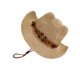 thumbnail image 1 of Qarigey Sombrero de vaquero marrón mezclado para mujeres, celebraciones de festivales y viajes, sombreros de vaquero de playa para mujeres, Sombreros Caqui, 1 of 6