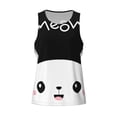 thumbnail image 4 of Fotbe Cat Meow Pattern Men's Quick Dry Workout Tank Top Gym Muscle Tee Fitness Bodybuilding Sleeveless T Shirt Breathable Workout Shirt-Medium, 4 of 9