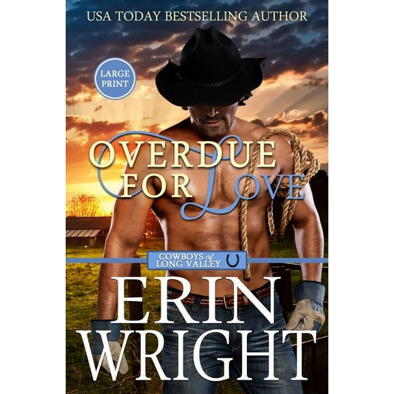 Cowboys of Long Valley Romance - Large P Overdue for Love: A Secret Baby Western Romance (Large Print), Book 6, (Paperback)