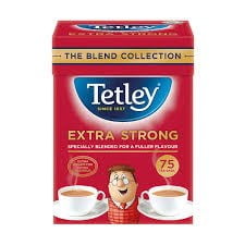 Tetley Extra Strong 75 Teabags 237G, Imported from Britain