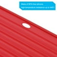 thumbnail image 4 of Unique Bargains Silicone Dish Drying Mat Set, 2 Pcs 12' x 9' Under Sink Drain Pad Suitable for Kitchen Counter, Drawer - Red, 4 of 5