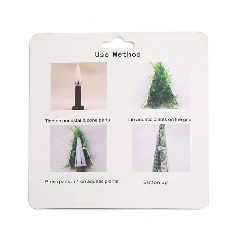 Green Moss Simulation Christmas Tree Fish Tank Decor Landscape Ornament