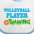 thumbnail image 4 of Inktastic Volleyball Player Kids Boys or Girls Baby Bib, 4 of 4