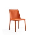 thumbnail image 6 of Manhattan Comfort Paris 17.32" Leather Dining Chair in Coral Orange (Set of 8), 6 of 11