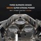 thumbnail image 2 of TOMSHOO 5800W Foldable Camping Gas Stove 3 Burners Piezo Ignition Lightweight Windproof Backpacking Stove Outdoor Cooking Stove for Camping Hiking Pic, 2 of 5