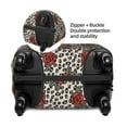 thumbnail image 3 of Bingfone Leopard Print Rose Luggage Cover Washable Suitcase Cover Protector Anti-scratch Suitcase cover Fits 18-32 Inch Luggage, 3 of 8
