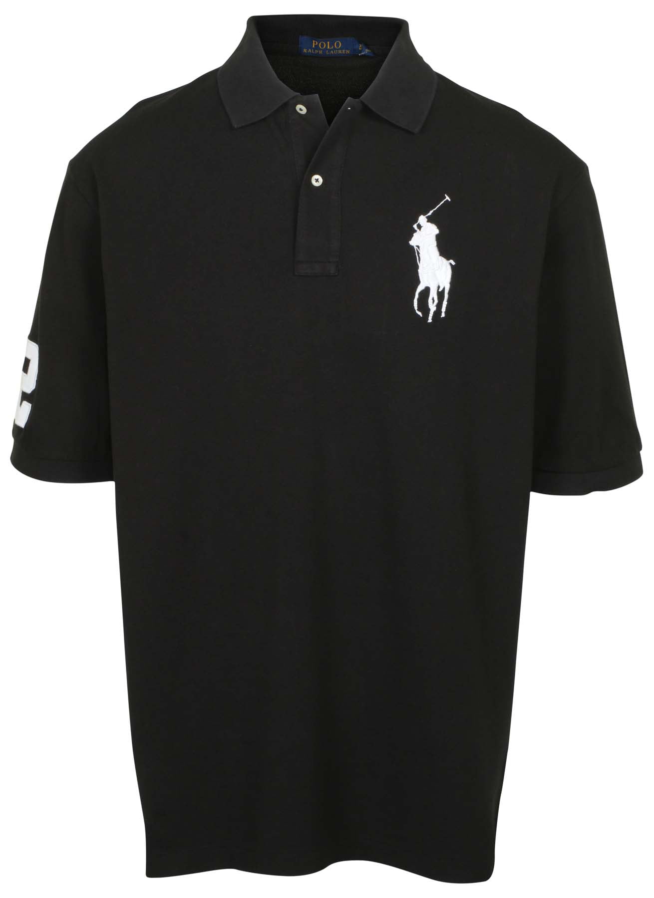 black polo shirt big pony