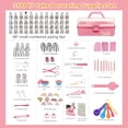 thumbnail image 2 of Cake Decorating Supplies Tools Kit: 358pcs Baking Accessories with Storage Case - Piping Bags and Icing Tips Set - Cupcake Cookie Frosting Fondant Bakery Set for Adults Beginners or Professional,Pink, 2 of 14