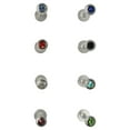 thumbnail image 1 of Labret Flat back top en Acier Chirurgical Fileté 16G 8 Couleurs Disponibles, 1 of 4