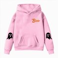 thumbnail image 4 of xaweyi Girls Comfort Warm Long Sleeve Hooded Sweatshirt Fashion Halloween Printed Tops for Daily Outdoor Wear Size 4-5 Years, 4 of 4