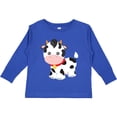 thumbnail image 3 of Inktastic Cute Cow, Baby Cow, Little Cow, Farm Animal Boys or Girls Long Sleeve Toddler T-Shirt, 3 of 5