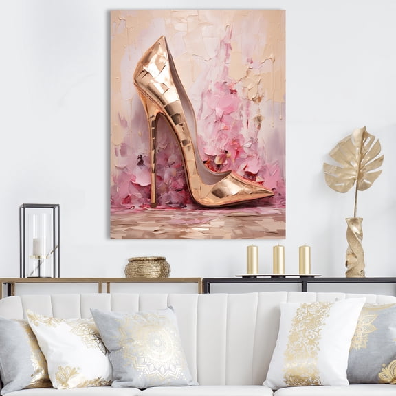Designart "High Heel Fashion Chic" Fashion High Heels Canvas Wall Art