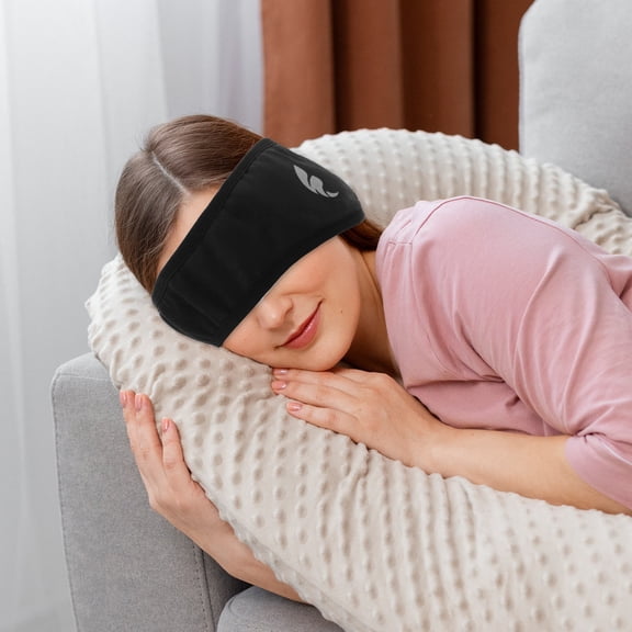 RENACLIPY Sleep Ear Muffs Headband with Soft Eye Cover Comfortable Soundproof Design