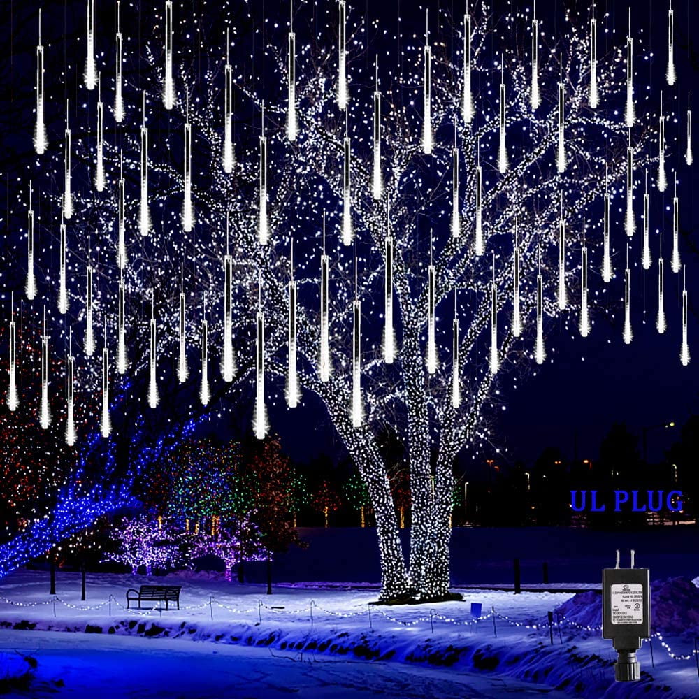 Details about   LED Falling Meteor Shower Lights Rain Icicle Christmas Outdoor Garden Tree Decor 