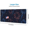 thumbnail image 5 of Fireworks 4th of July American Flag Large Gaming Mouse Pad Desk Mat 31.5x11.8 Inch Extended Keyboard Mat with Non-Slip Rubber Base, 5 of 6