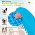 thumbnail image 3 of Dog Grooming Brush, Premium Soft Silicone Pet Bath Brushes, Rubber Massage Shampoo Soothing Comb Scrubber for Wet Dry Long Short Haired Dogs & Cats Massaging, Deshedding Shower, 3 of 6