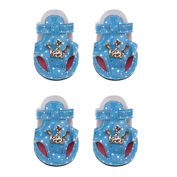 sandalias de perro botas de verano ajustable peque?o perro gato cachorro zapatos azul m Sunnimix Zapatos para mascotas