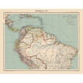 thumbnail image 3 of Schrader 24x20 Black Modern Framed Museum Art Print Titled - North South America - Schrader 1908, 3 of 5