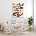 thumbnail image 3 of Stupell Industries Fall Leaves & Football Sports Painting Gallery Wrapped Canvas Art Print Wall Art, 36 x 48, 3 of 8