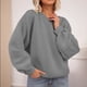 thumbnail image 5 of Pantalones deportivos para mujer,Jersey de manga larga para mujer, camiseta deportiva, camisa informal de poliéster, corte holgado, cuello redondo, para uso doméstico y laboral, sopatenor, 5 of 7