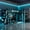 Blue, variant on Mirightone L-Shaped Loft Bed for 2 with Desks, RGB LED Lights, Gaming Loft Bed with Charging Station, TV Stand & Storage Shelvs, Wood Loft Bed with Storage for Teens (Twin Size, Green)