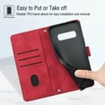 thumbnail image 4 of S10 Phone Case Wallet,for Galaxy S10 Case,[Card Holder Slots][Wrist Strap][Stand Function] TPU Interior Protective PU Leather Phone 2023 Flip Cases Cover for Samsung Galaxy S10 6.1 Inch (Red), 4 of 14