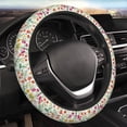 thumbnail image 5 of Cauagu Spring floral Print Car Steering Wheel Cover - Universal Car Accessory for Diverse Cars for Steering Wheel with a Diameter of 14.5"-15", 5 of 6